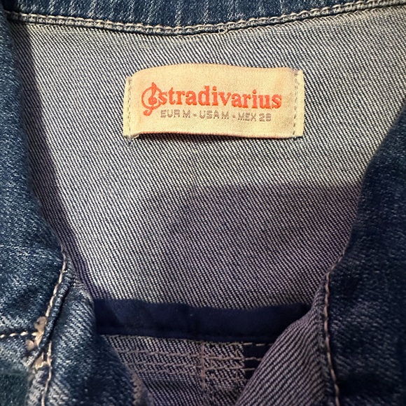 Stradivarius Denim Vest with beads - Picture 2 of 7